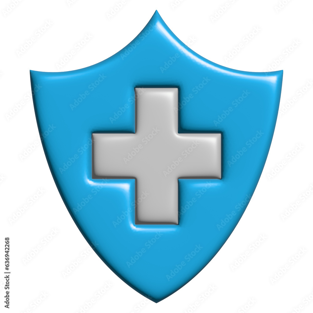 Fototapeta premium 3d virus protection icon