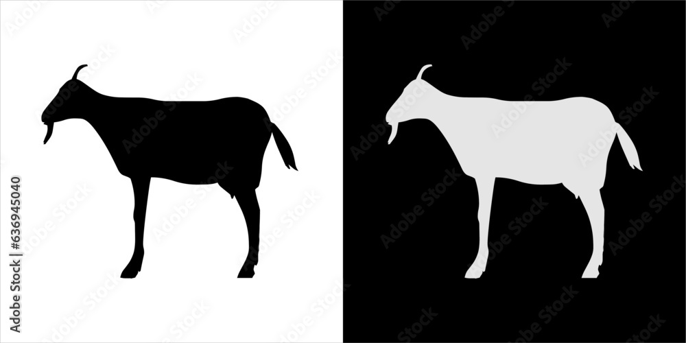Illustration vector graphics of goat icon