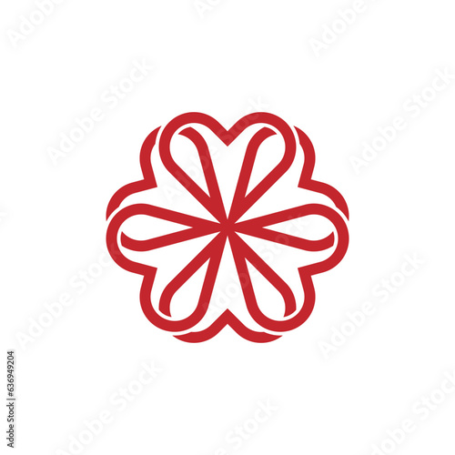 abstrak love logo