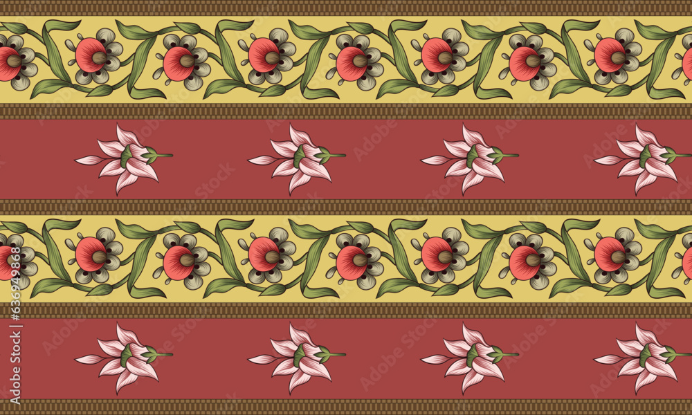 pattern with flowers beautiful boder pattern with flowers beautiful boder