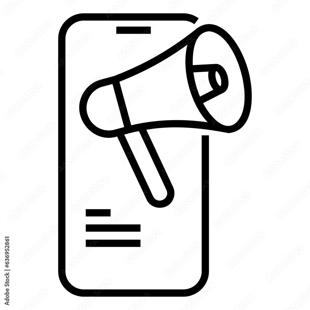 digital marketing outline icon digital marketing outline icon