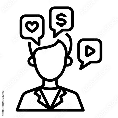 users outline icon
