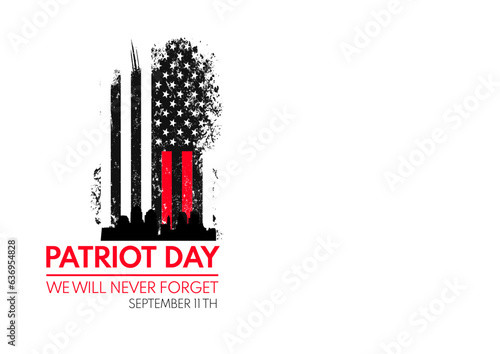  Patriot day. September 11, patriot day background., Banner, poster, vector illustration