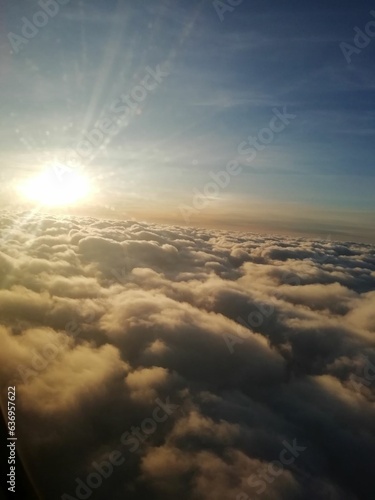Dawn above the clouds