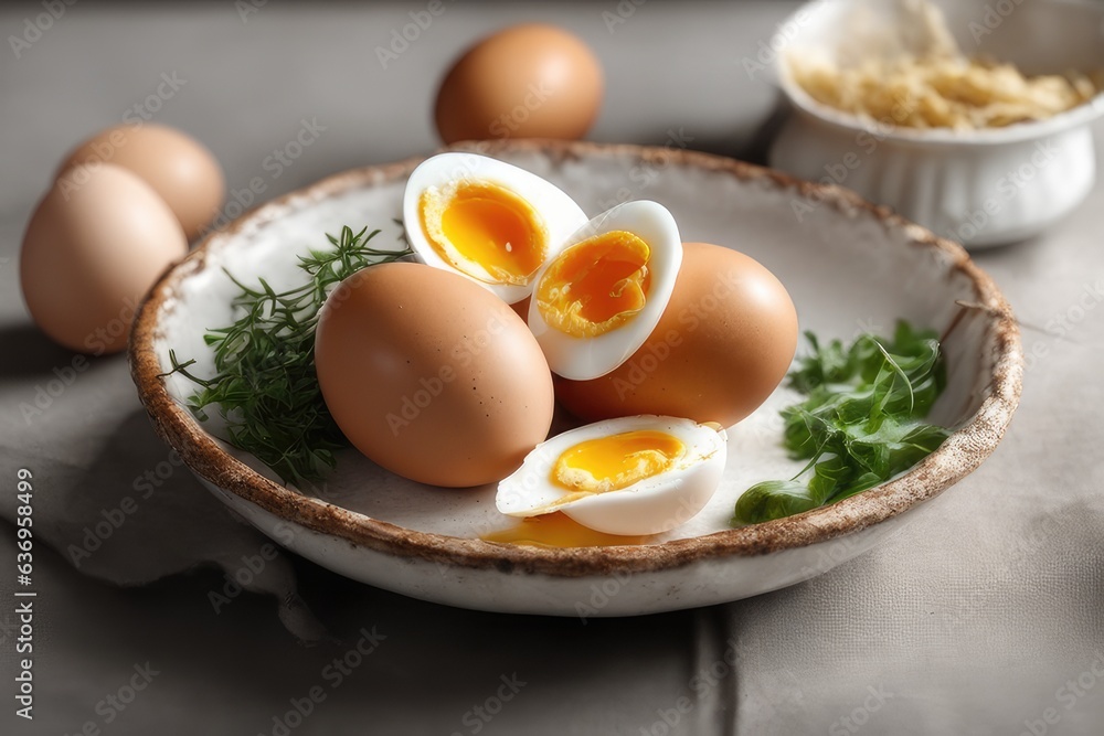 eggs on a plate eggs on a plate