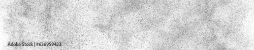 Black Halftone Texture On White Background. Modern Dotted Futuristic Backdrop. Fade Noise Overlay. Wide horizontal long banner for site. Pop Art Style. Vector Illustration, Eps 10.