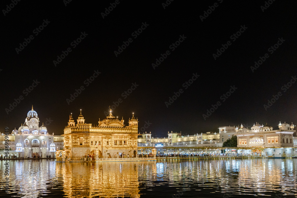 The Golden Temple at Amritsar, Punjab, India, 