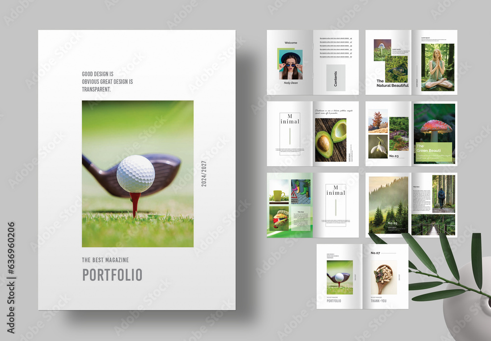 Portfolio Magazine Template Stock Template | Adobe Stock