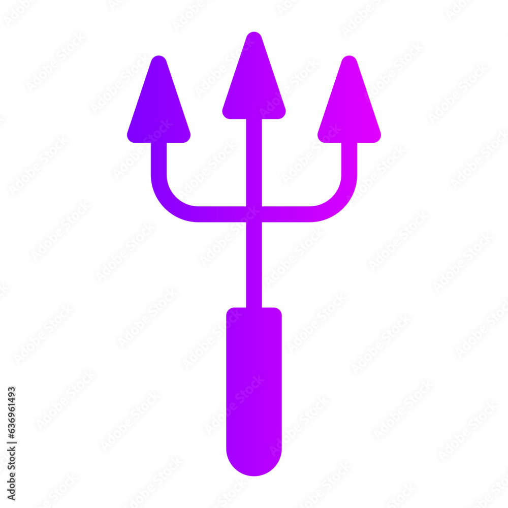 trident gradient icon trident gradient icon