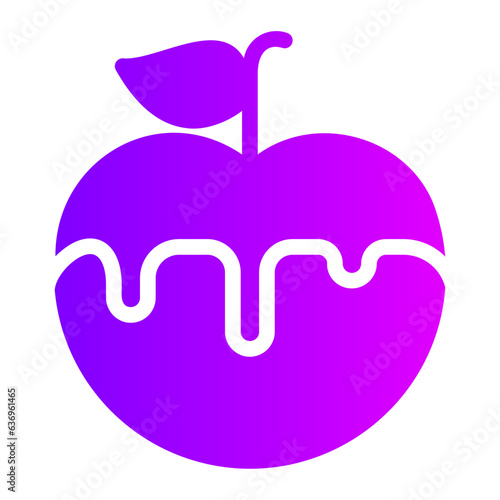 poisoned apple gradient icon