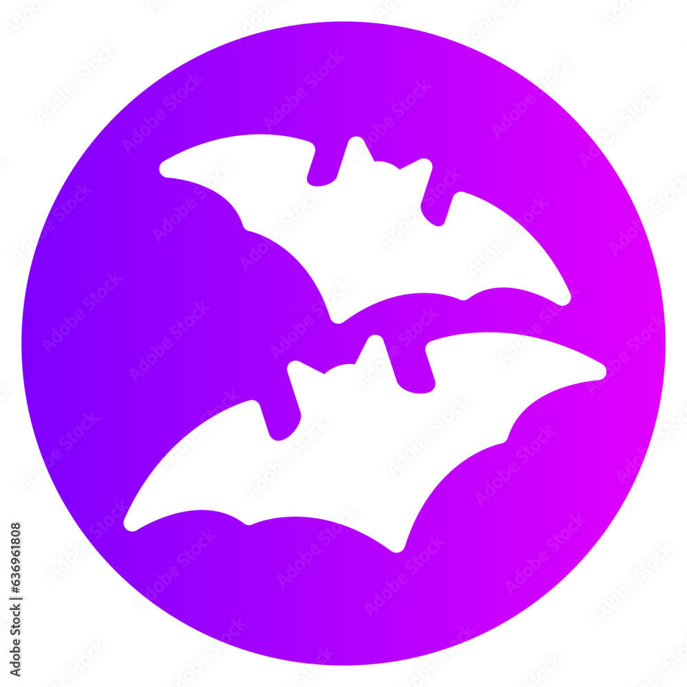 Fototapeta premium bat gradient icon