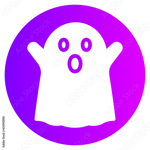 ghost gradient icon