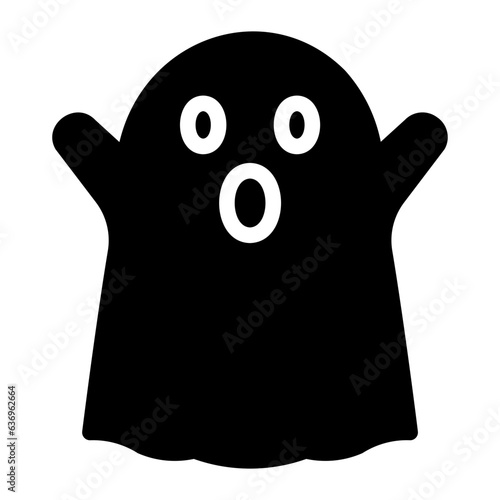 ghost glyph icon