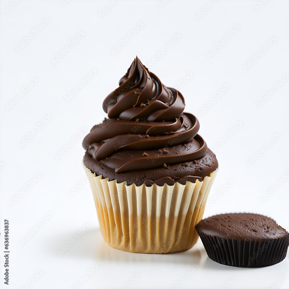 chocolate cupcake with frosting chocolate cupcake with frosting