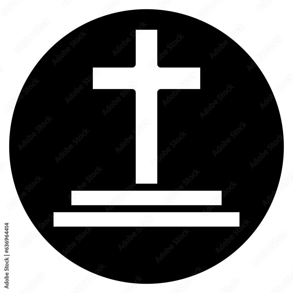 Obraz premium cross glyph icon