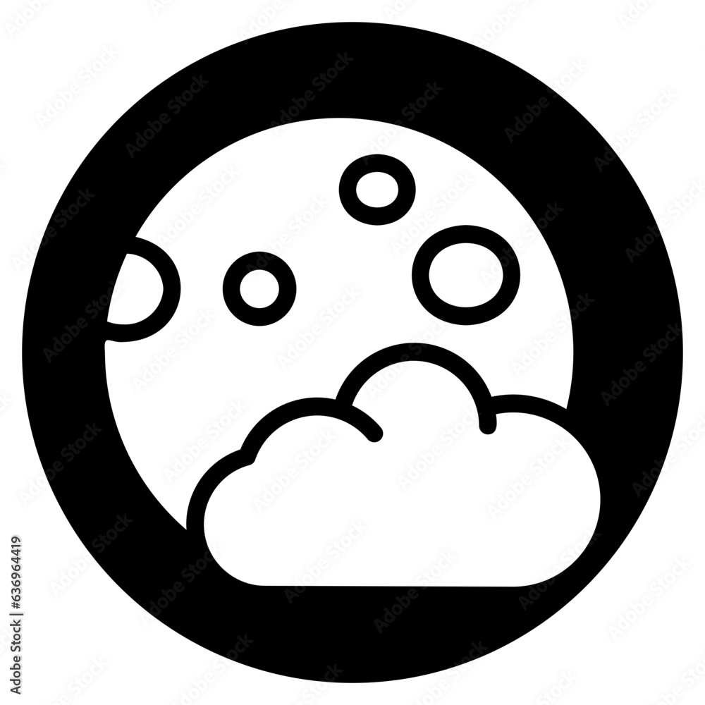 full moon glyph icon full moon glyph icon