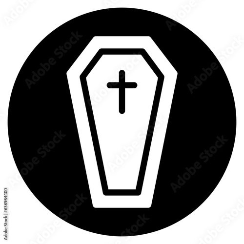 coffin glyph icon