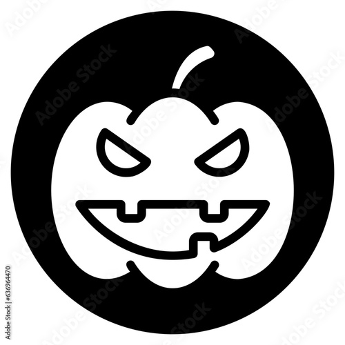 pumpkin glyph icon