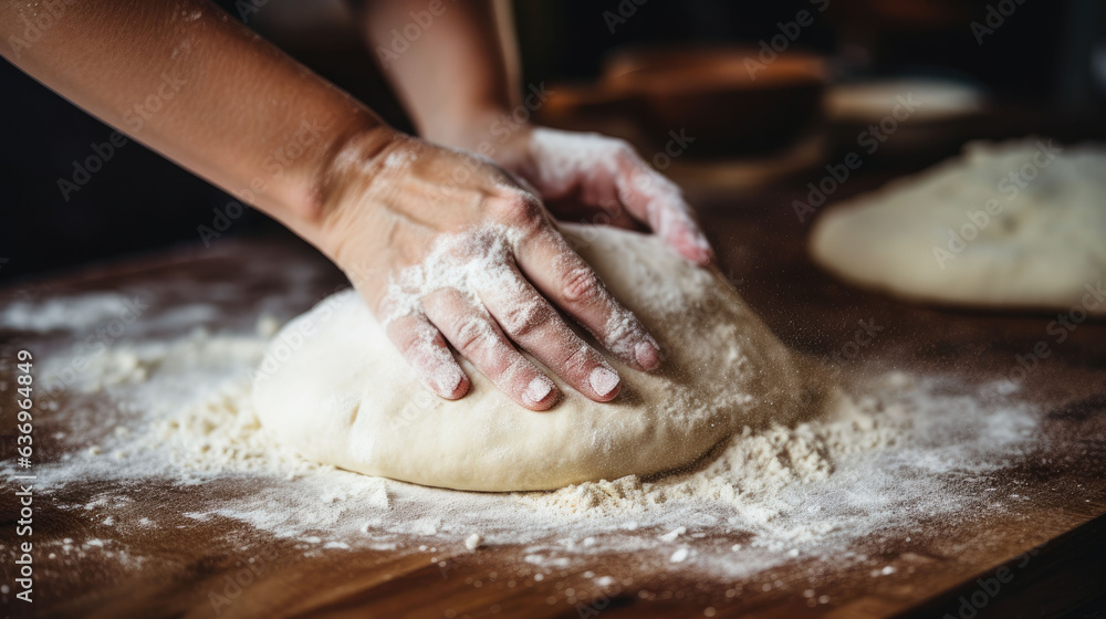 Dough and Hand Close Up Generated Ai Dough and Hand Close Up Generated Ai