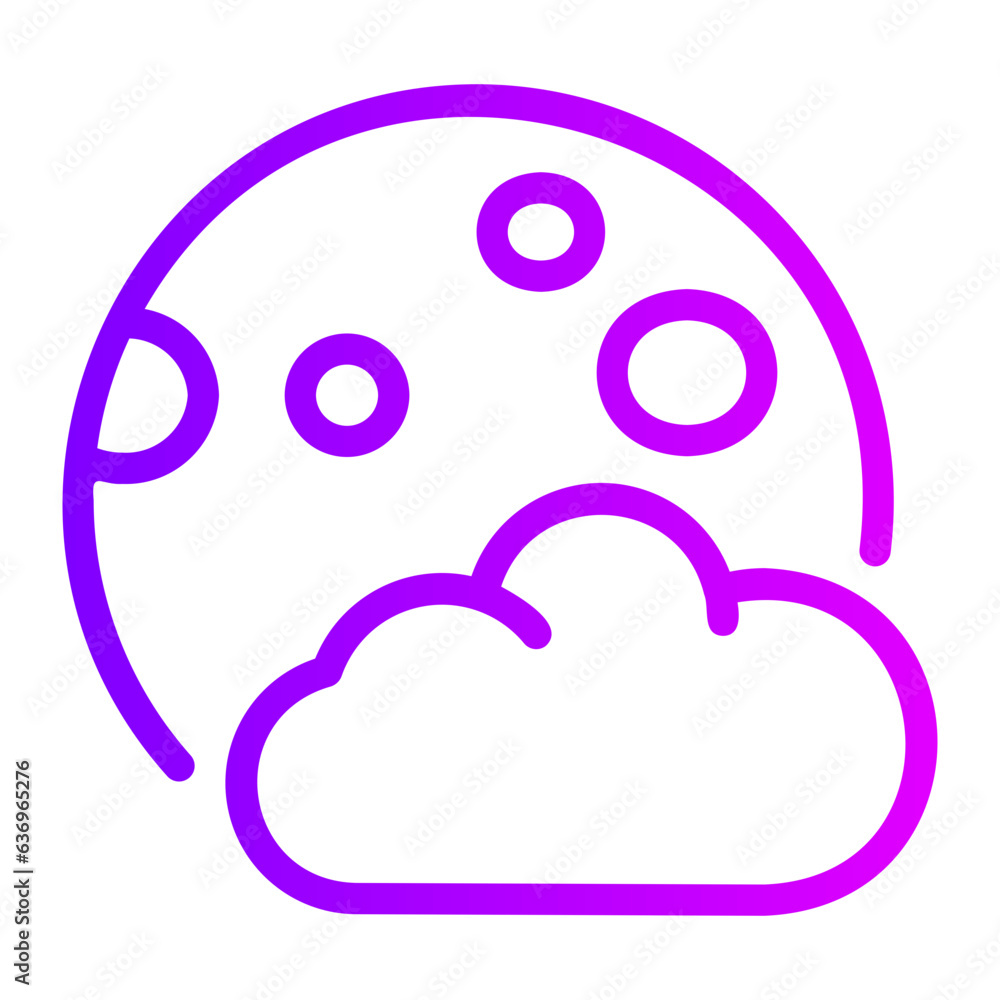 full moon gradient icon full moon gradient icon