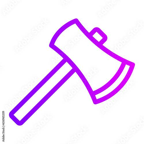 axe gradient icon