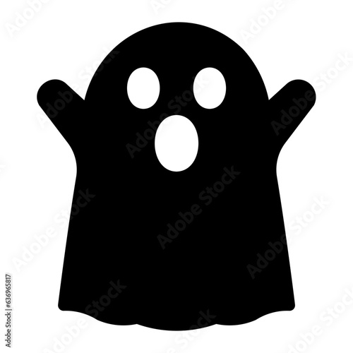 ghost glyph icon