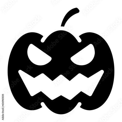 pumpkin glyph icon