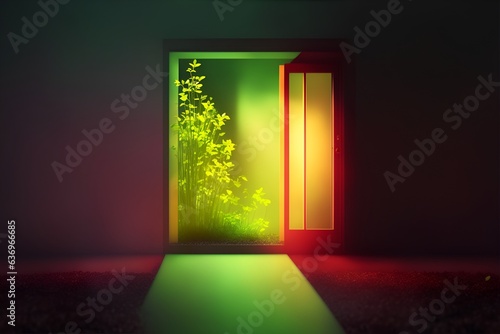 door to the green