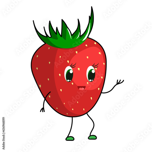 strawberry cartoon character