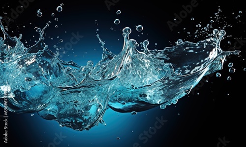 water splash isolated Generative AI