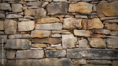 Natural and Unfinished Rough-Cut Stone Wall Texture, Raw Beauty in Stone Surface