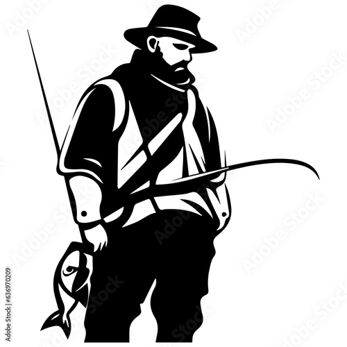 Man with fishing rod