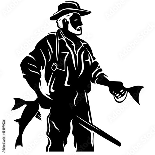 Man with fishing rod