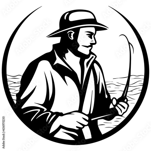Man with fishing rod