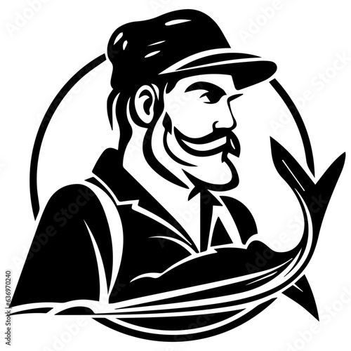 Man with fishing rod