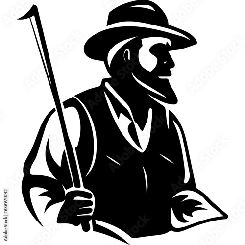 Man with fishing rod