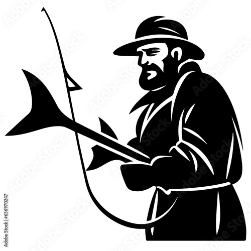 Man with fishing rod
