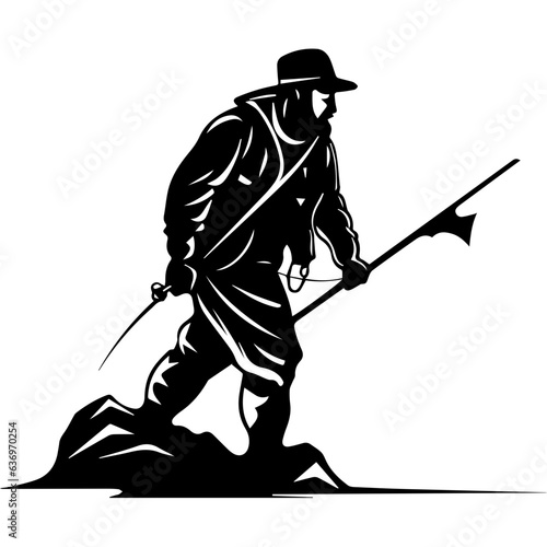 Man with fishing rod