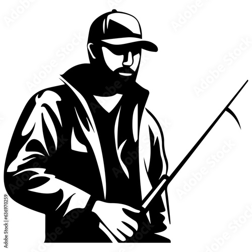 Man with fishing rod