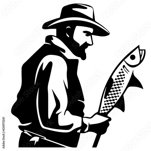 Man with fishing rod