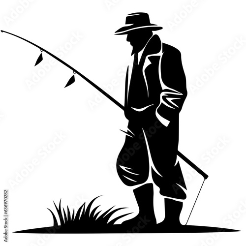 Man with fishing rod