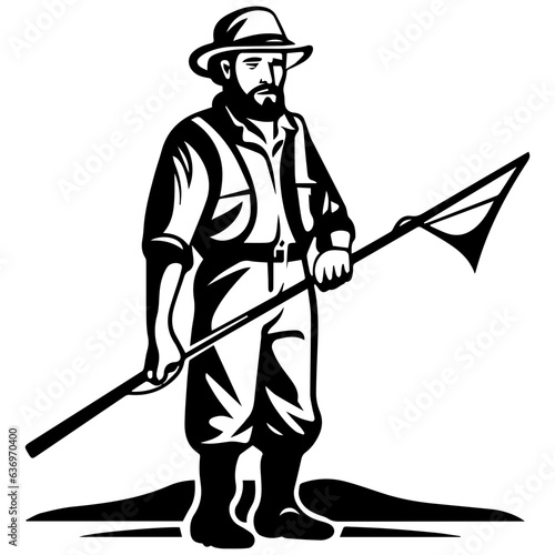 Man with fishing rod