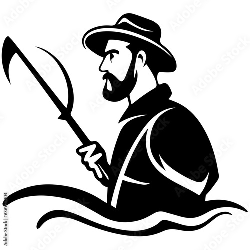 Man with fishing rod