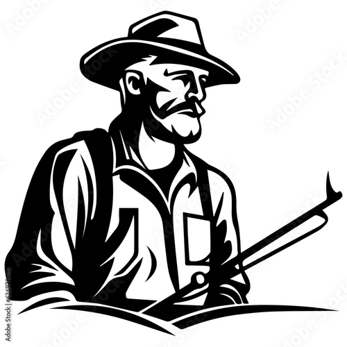 Man with fishing rod