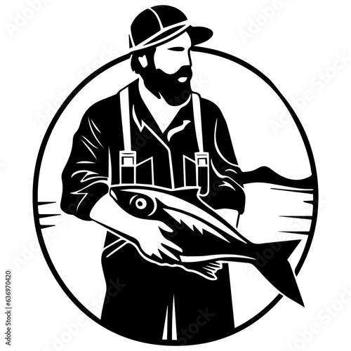 Man with fishing rod