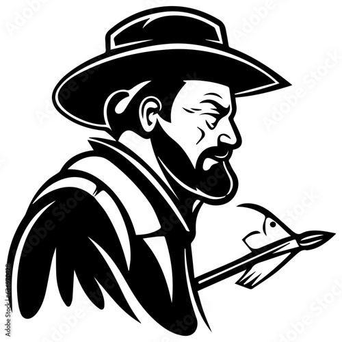 Man with fishing rod