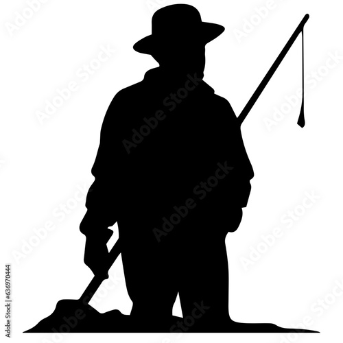 Man with fishing rod