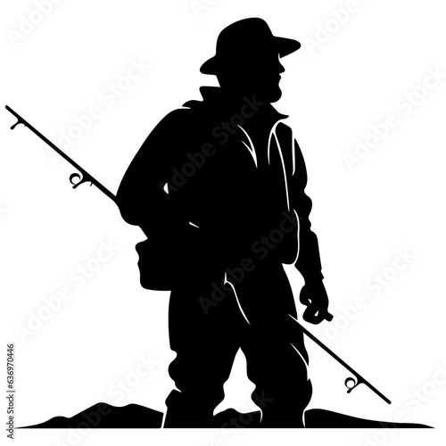 Man with fishing rod