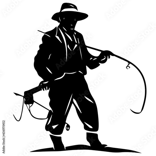 Man with fishing rod