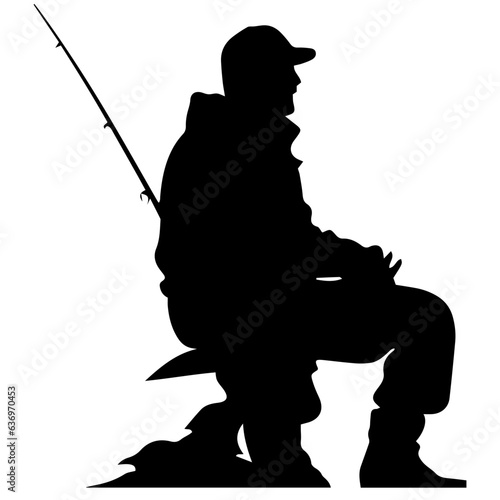 Man with fishing rod